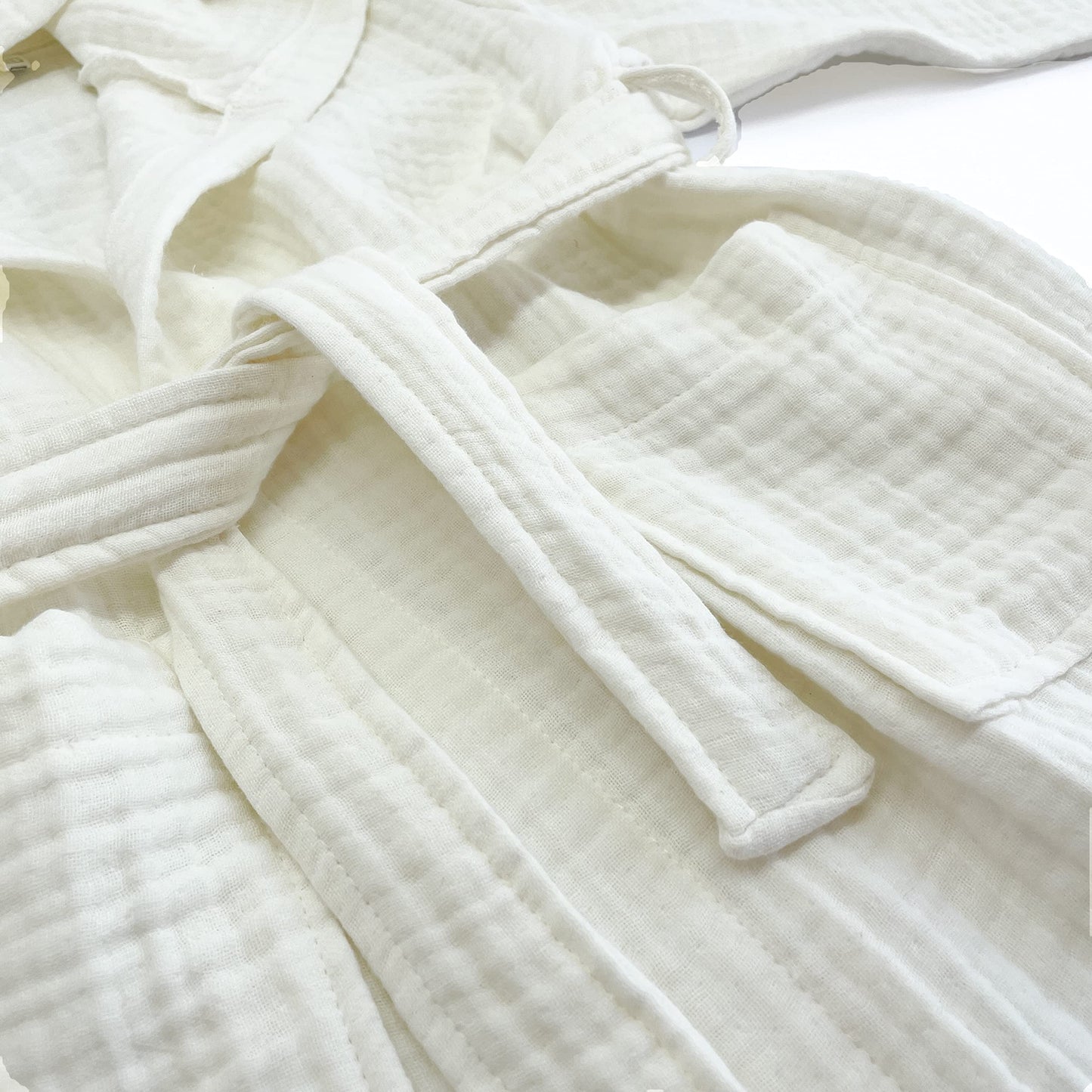 D&D Collection Kids Muslin Bathrobe Poncho, Organic Turkish Cotton Hooded Bath Towel, Premium Soft Muslin, for Girls Boys