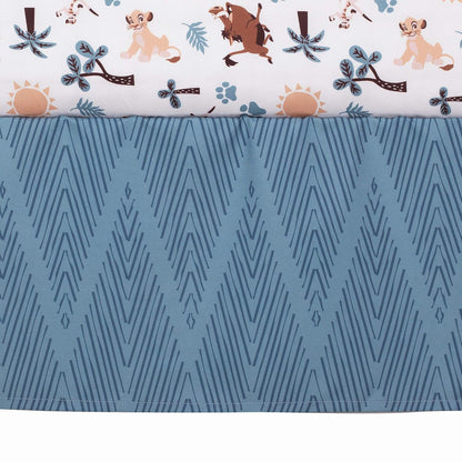 Lambs & Ivy Lion King Adventure 3Piece Baby Crib Bedding Set, Blue