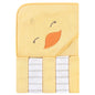 Hudson Baby Unisex Baby Hooded Towel and Five Washcloths, Modern Giraffe, One Size