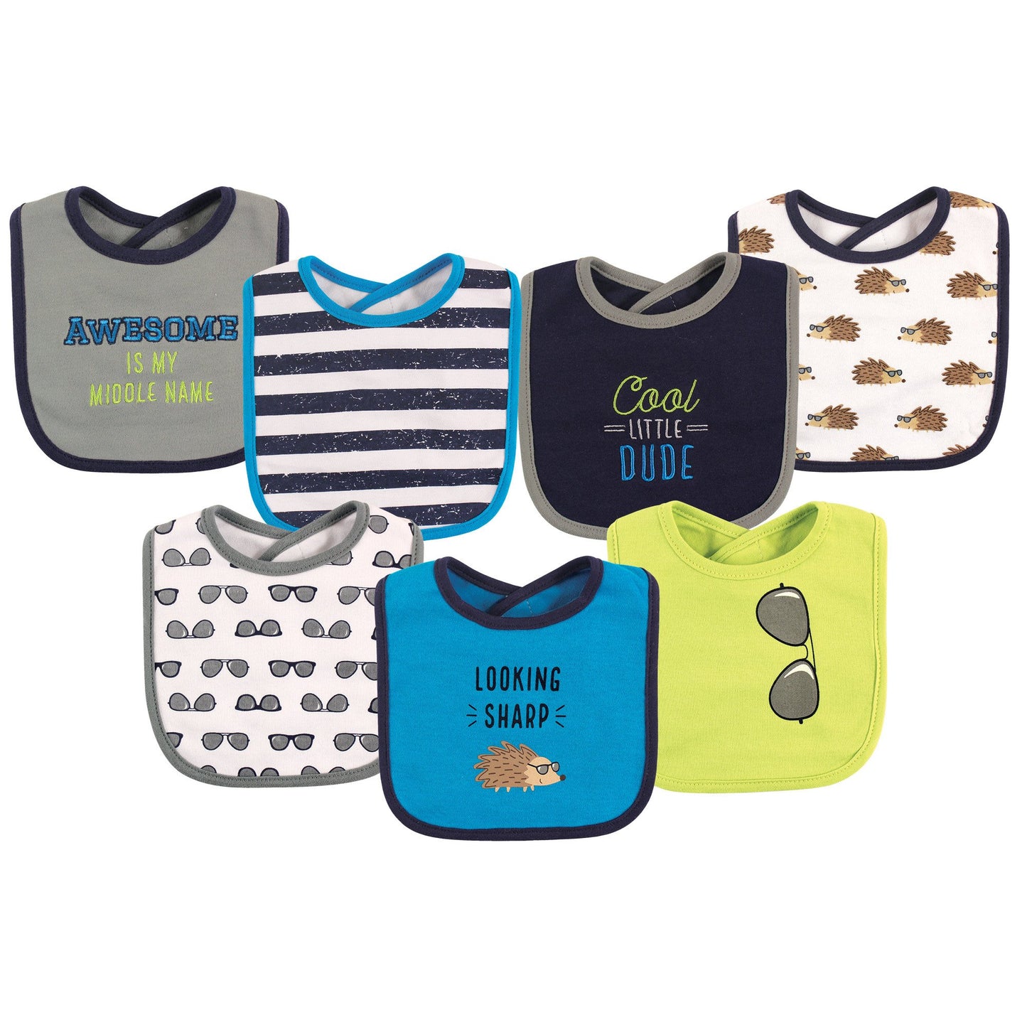 Hudson Baby Unisex BabyCotton Bibs