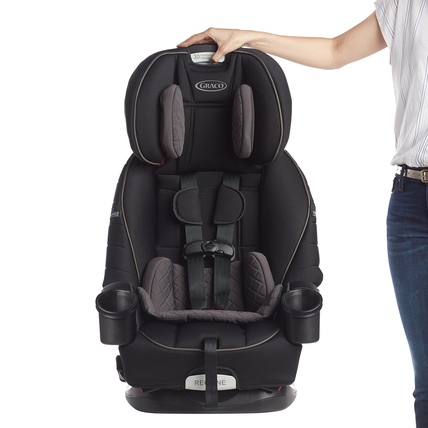 Graco 4Ever DLX 4-in-1 Car Seat, Maven | Infant to Toddler Car Seat, with 10 Years of Use | Rear-Facing, Forward-Facing and Booster Modes | Safe, Comfortable and Convenient