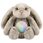 BEREST Baby Sleep Soother Bedtime Bunny with Starry Projector Night Light, Plush Stuffed Animal for Newborn Infants, Lullaby Music, White Noise, Mother's Heartbeat for Boys & Girls Shower Gifts