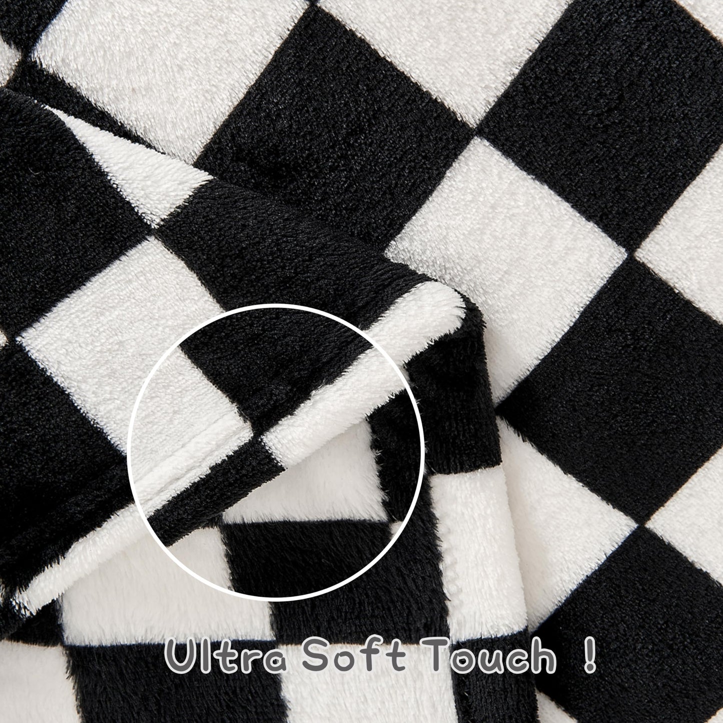 Yurhap Checkered Baby Blanket Fleece Baby Blankets for Boys, Ultra Soft Cozy Fluffy Infant Toddler Newborn Receiving Blankets for Crib Stroller, 30''x40'', Blue