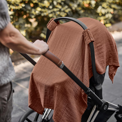 Car Seat Cover Baby - Organic Cotton - Carseat Covers Baby - Carseat Cover - Car Seat Canopy - Carseat Canopy - 100% Muslin Cotton, 43" x 32" (Soft Grey)