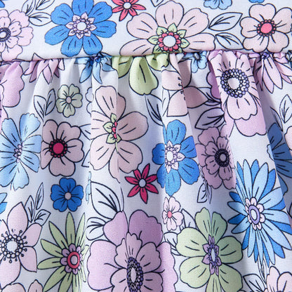 Newborn Infant Baby Girl Dress Toddler Girl Clothes Halter Backless Sleeveless Flower Sundress Summer Dresses for Girl