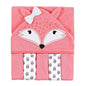 Hudson Baby Unisex Baby Hooded Towel and Five Washcloths, Modern Giraffe, One Size