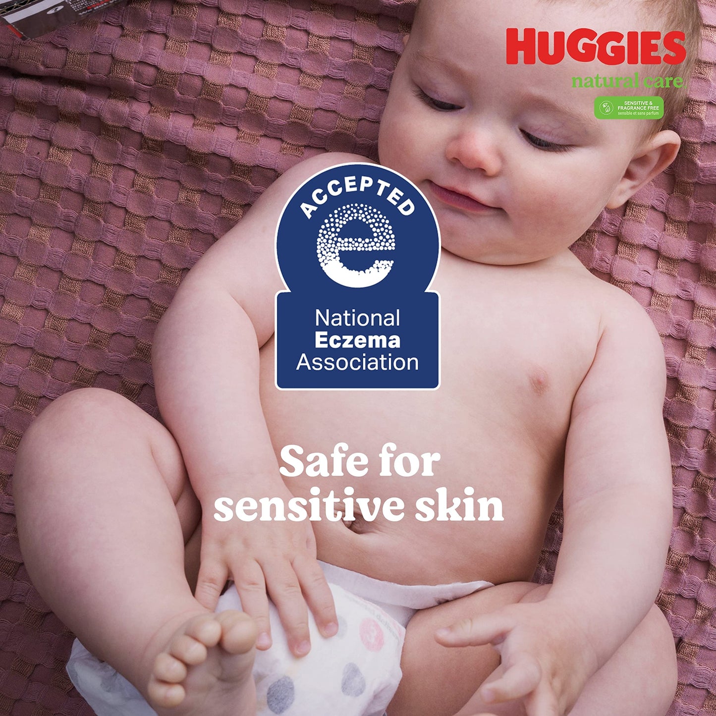 Huggies Natural Care Sensitive Baby Wipes, Unscented, Hypoallergenic, 99% Purified Water, 15 Flip-Top Packs (960 Wipes Total)
