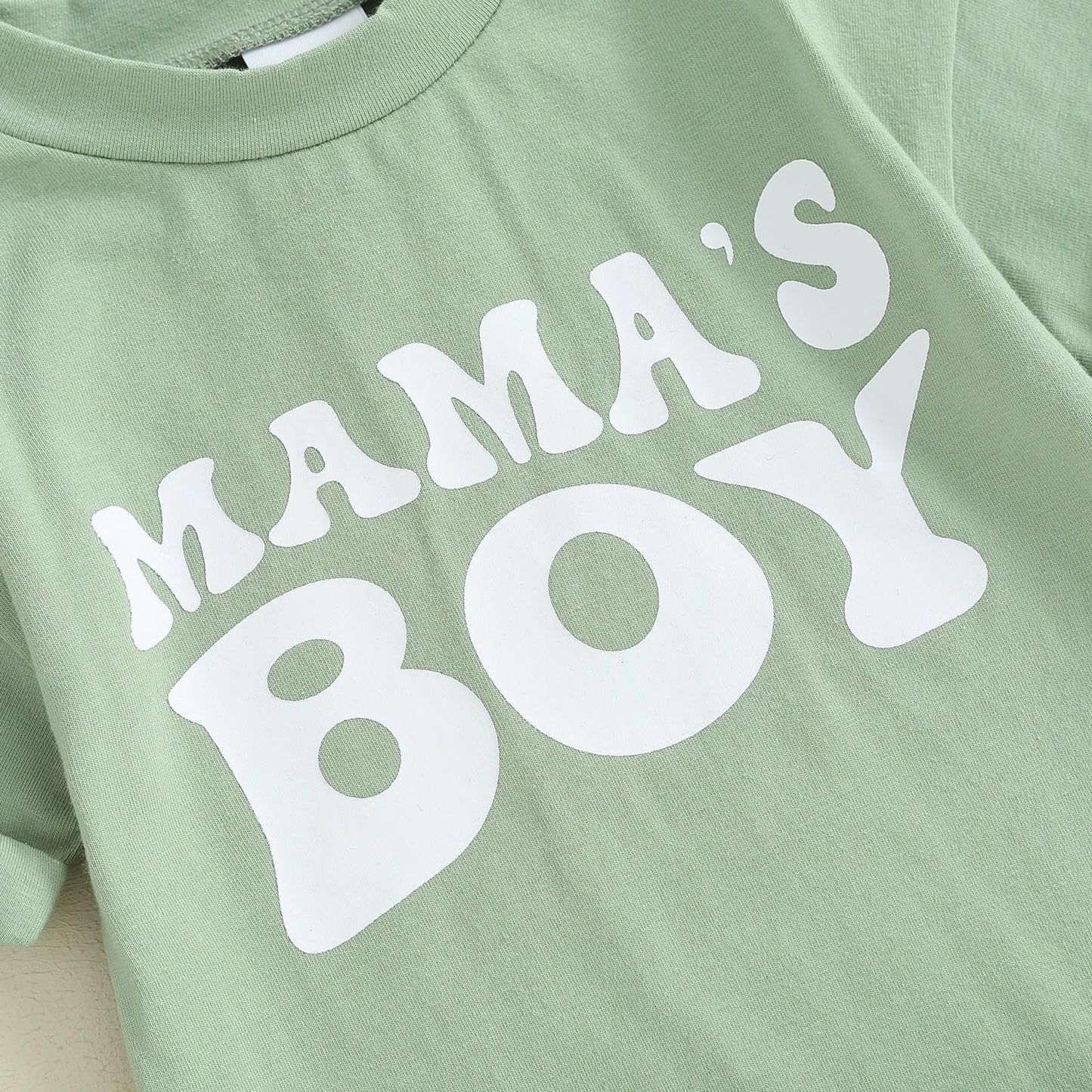 Newborn Infant Baby Boy Summer Outfit Mamas Boy Baby Clothes Boy Oversized Romper Shirts Short Sleeve Onesie