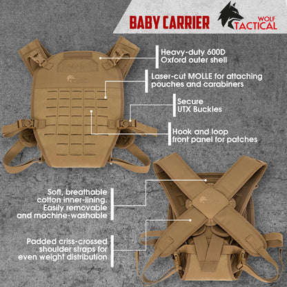 WOLF TACTICAL Toddler & Baby Carrier - Men's Infant & Toddler Carrier