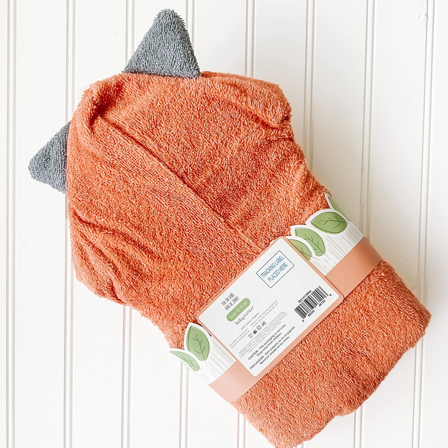 Baby Aspen "Utterly Adorable Cow Hooded Towel/Baby Robe, 0-9 Months