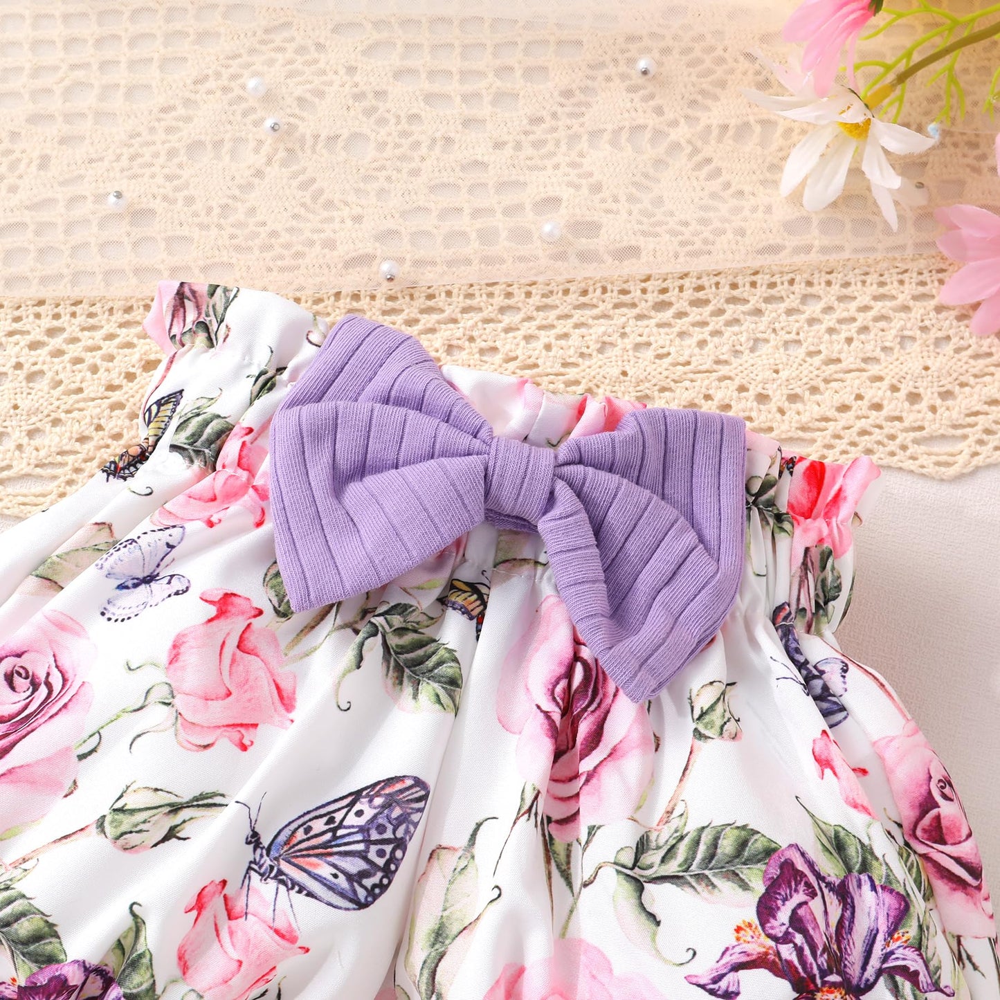 YOUNGER TREE Newborn Infant Baby Girl Clothes Romper Shorts Set Floral Summer Outfits Cute Baby Girl Clothing