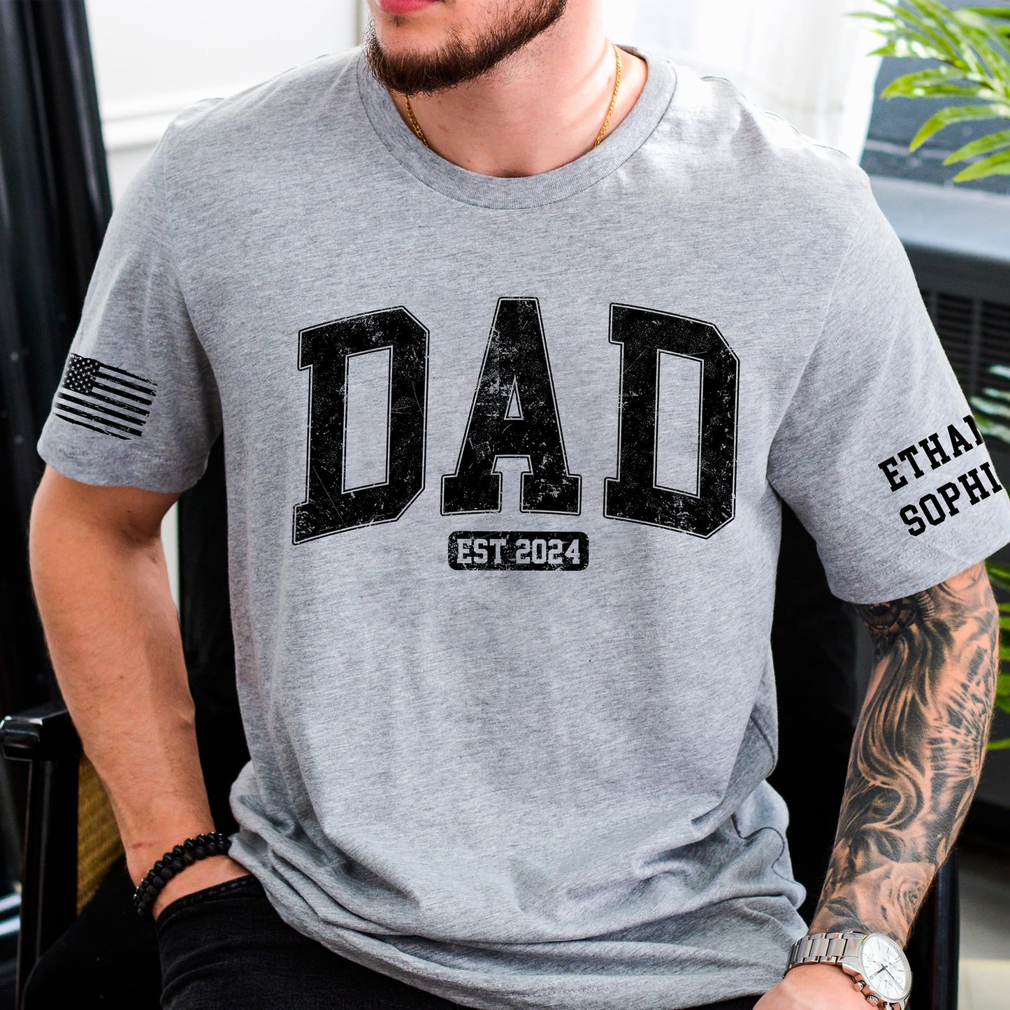 Personalized Custom Grandpa Shirt, Fathers Day Shirt Gifts for Grandpa, Gifts for Dad