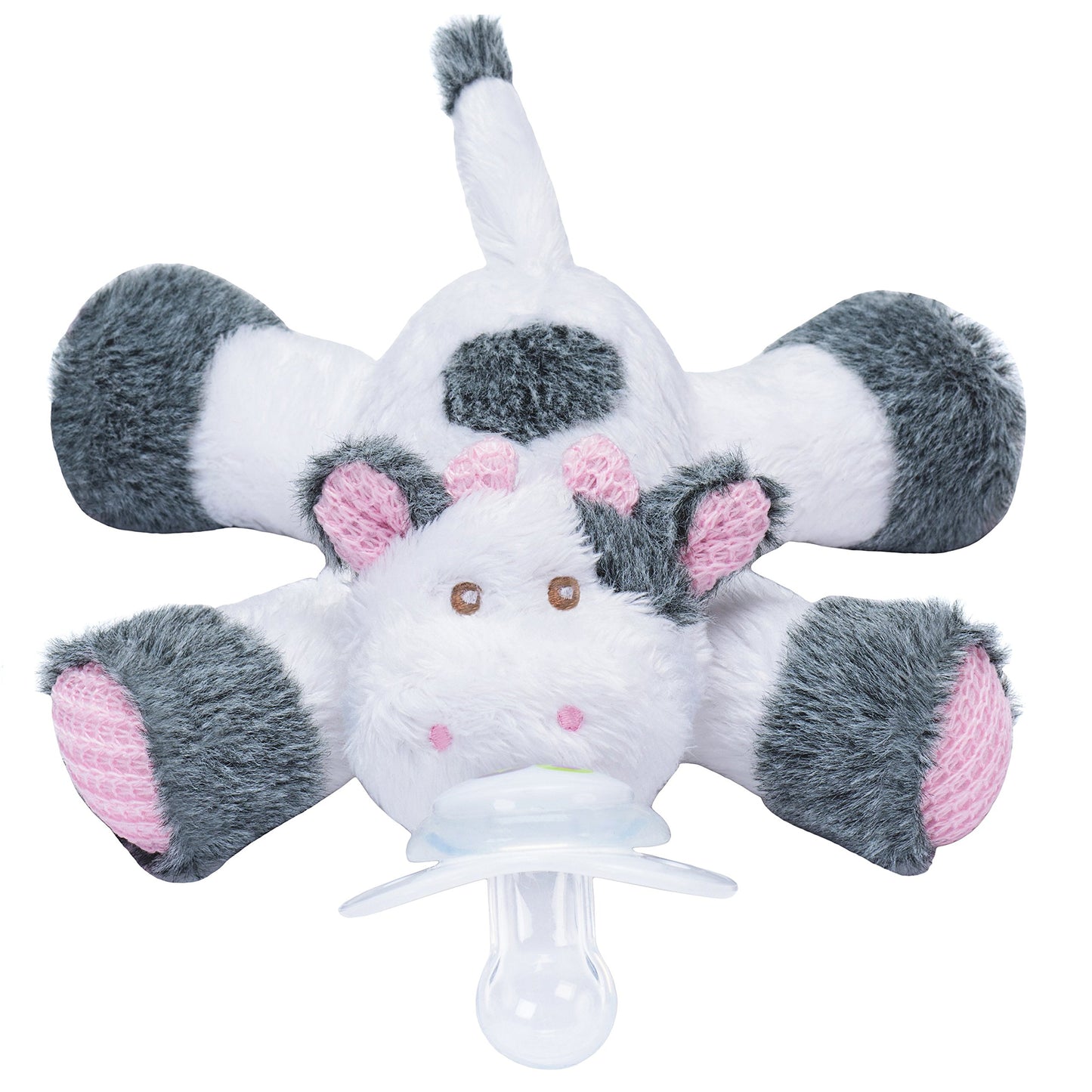 Nookums Paci-Plushies Buddies - Alligator Pacifier Holder - Adapts to Name Brand Pacifiers, Suitable for All Ages, Plush Toy Includes Detachable Pacifier