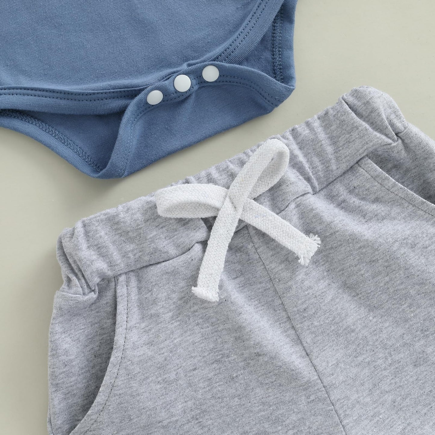 MERSARIPHY Newborn Baby Boy Summer Clothes Mama's Boy Little Dude Short Sleeve Romper Shorts Set Infant Waffle Knit Outfit