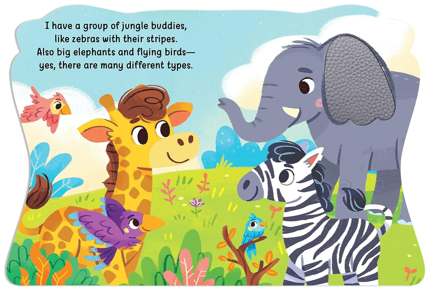 Jungle Days with Giraffe - Touch and Feel Board Book - Sensory Board Book