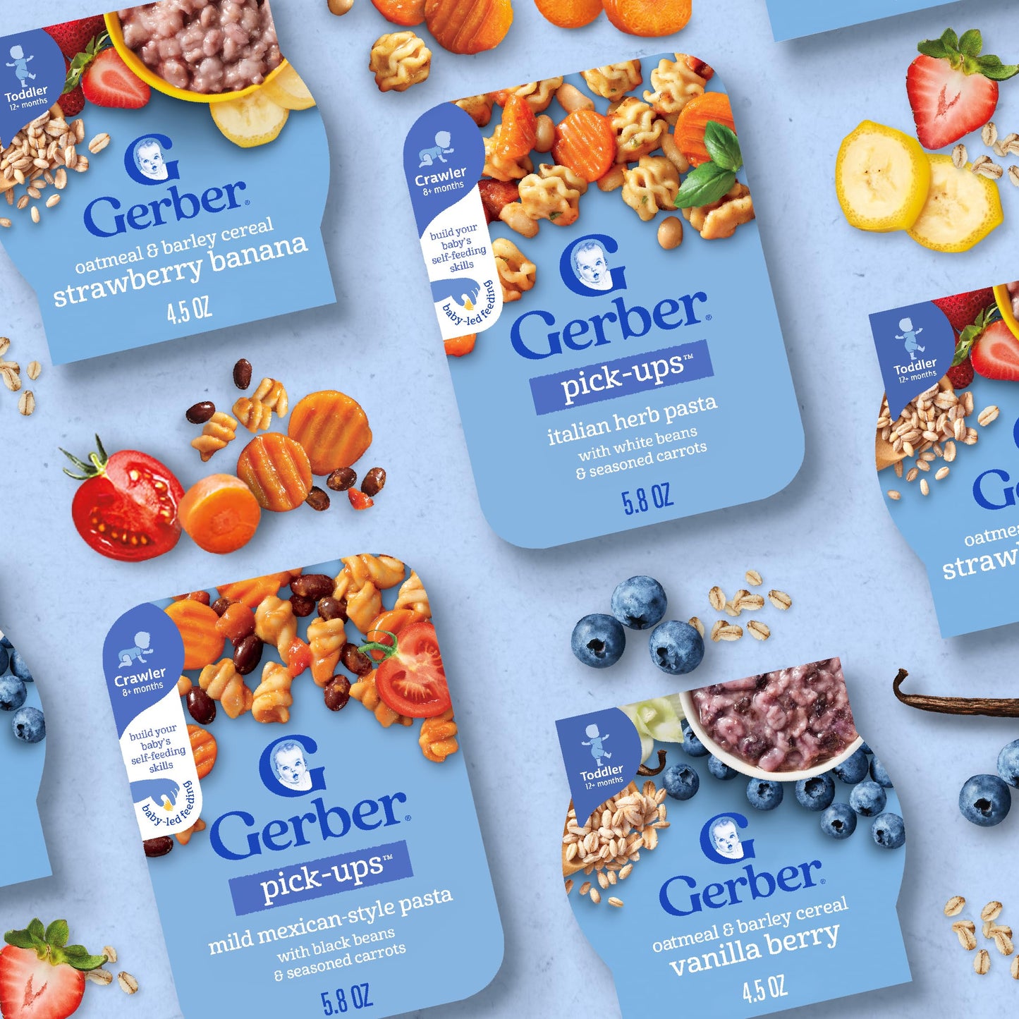 Gerber Toddler Food, Mashed Potatoes & Beef in Gravy, Mealtime for Toddler, 8PK
