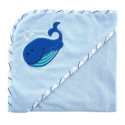 Luvable Friends Unisex Baby Hooded Towel, Pink Dad, One Size