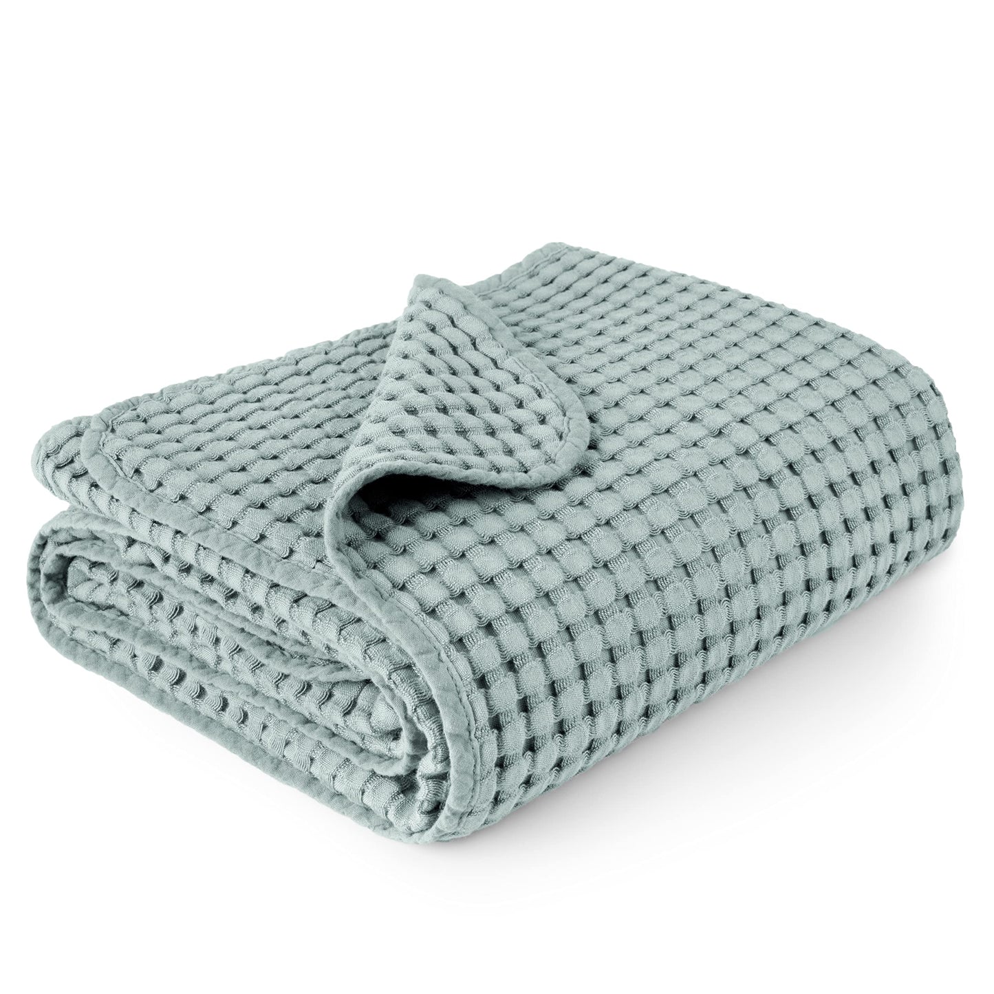 Konssy Waffle Baby Blanket - Soft & Cozy Nursery Swaddle Blanket, Lightweight Toddler Throw for Boys & Girls, Ideal for Wrapping (Oat)