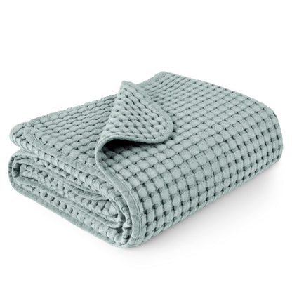 Konssy Waffle Baby Blanket - Soft & Cozy Nursery Swaddle Blanket, Lightweight Toddler Throw for Boys & Girls, Ideal for Wrapping (Oat)