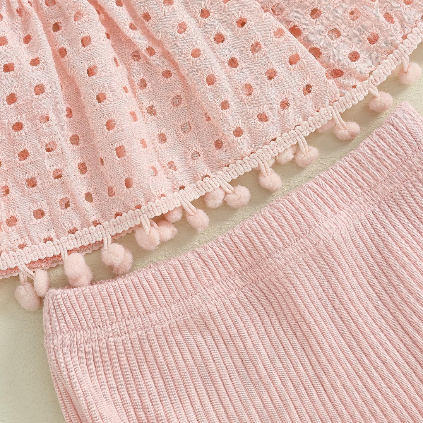 Murnouche Newborn Baby Girl Summer Clothes Sleeveless Floral Top Ribbed Shorts Boho Outfit Set