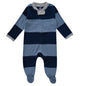 HonestBaby Sleep & Play Footed One-Piece Pajama Sleeper 100% Organic Cotton, Baby Boys