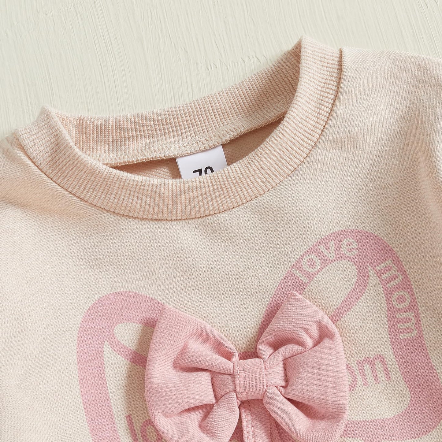 Kupretty Baby Girl Clothes Toddler Fall Winter Outfit Ruffles Crewneck Bow Pullover Sweatshirt + Joggers Pants Set