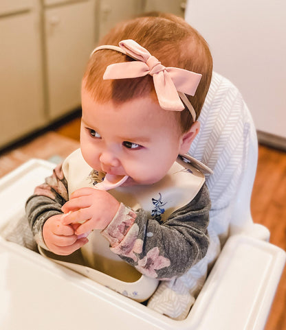 Itzy Ritzy Silicone Spoon & Fork Set; Baby Utensils Featuring a Baby Fork and Spoon with Looped, Braided Handles - Made of 100% Food Grade Silicone & BPA-Free - Ages 6 Months and Up (Pink)