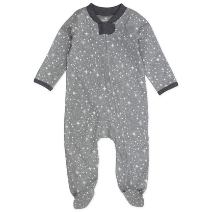 HonestBaby Sleep & Play Footed One-Piece Pajama Sleeper 100% Organic Cotton, Baby Boys