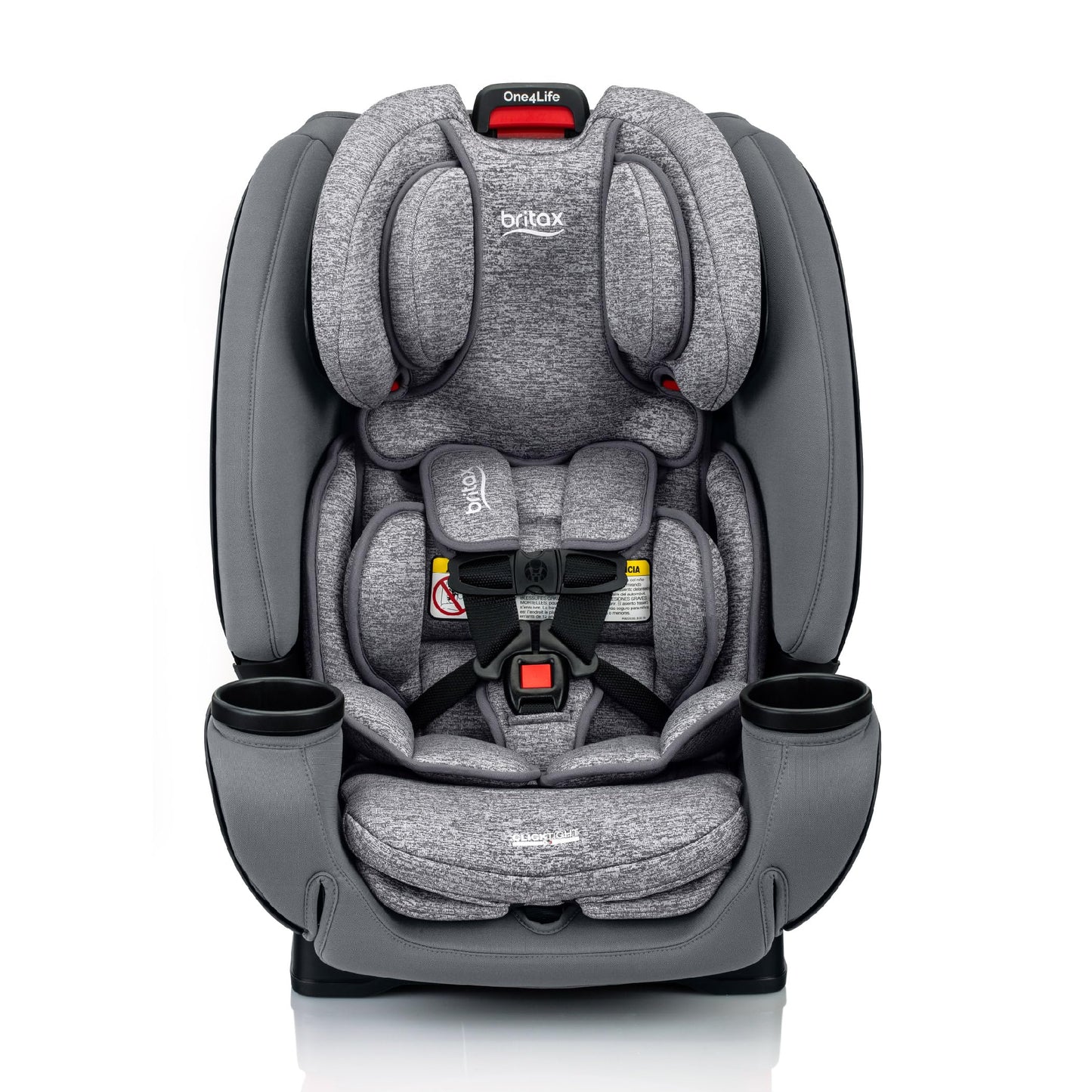 Britax One4Life Convertible Infant Car Seat, 10 Years of Use from 5 to 120 Pounds, Converts from Rear-Facing to Forward-Facing Booster Seat, Machine-Washable Fabric, Glacier Graphite