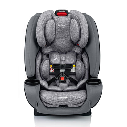 Britax One4Life Convertible Infant Car Seat, 10 Years of Use from 5 to 120 Pounds, Converts from Rear-Facing to Forward-Facing Booster Seat, Machine-Washable Fabric, Glacier Graphite