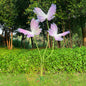 3Pcs Giant Silk Butterfly Decorations, Large Butterflys Decoration with Standing Base, for Wedding Ceremony Birthday Party Baby Shower Church Backdrop Decoration Home Decor (Pink)