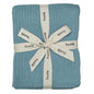 Knitted Organic Cotton Baby Blanket- Swaddle Blanket, 30" x 40" Soft Receiving Blanket for Newborn (Mochachino)