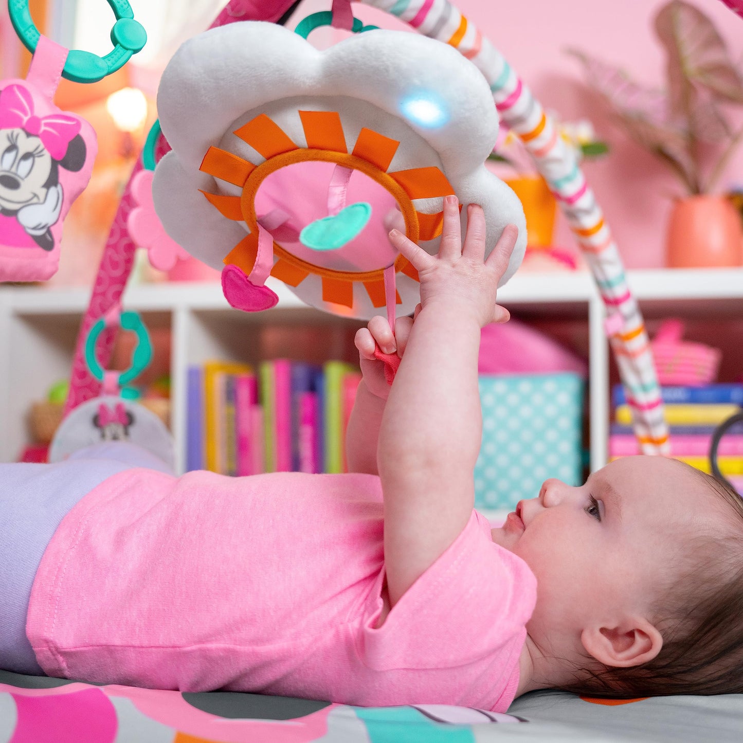 Bright Starts Disney Baby Finding Nemo Mr. Ray Ocean Lights & Music Gym, Ages Newborn +