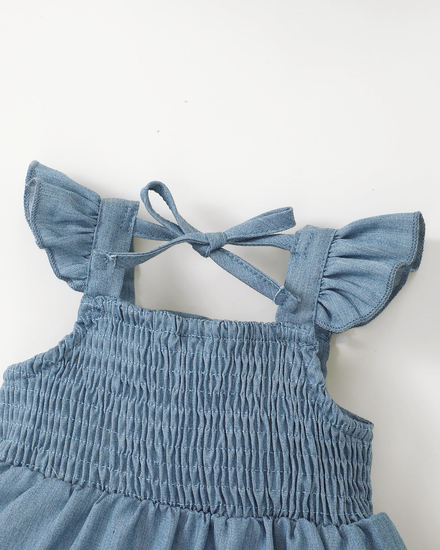 Renotemy Infant Baby Girl Dresses Toddler Girl Clothes Summer Cotton Linen Boho Smocked Sundress Gift for Girls with Hat
