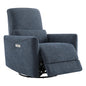 CHITA Power Recliner Chair Swivel Glider, FSC Certified Upholstered Living Room Nursery Reclining Sofa Chair with Lumbar Support, Linen