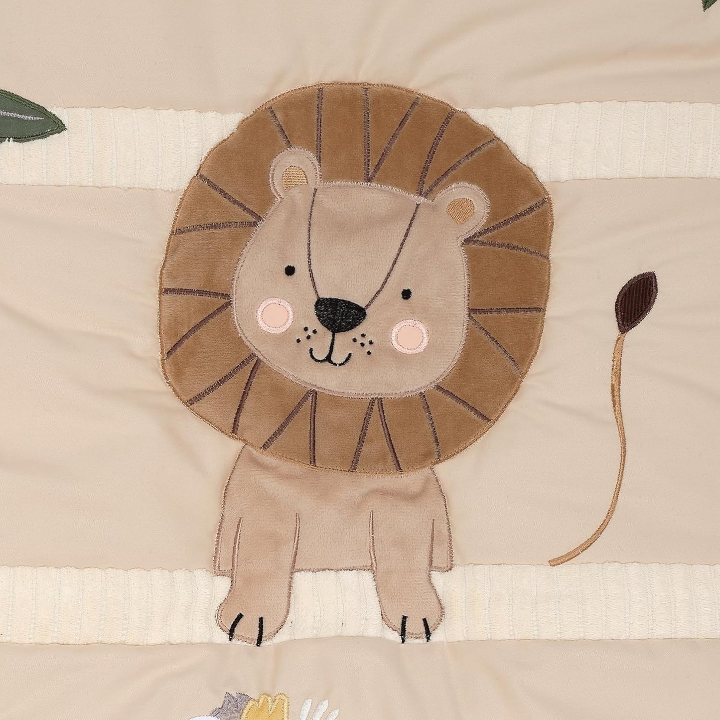 Lambs & Ivy Jungle Story 3-Piece Infant Safari Tan Baby Crib Bedding Set