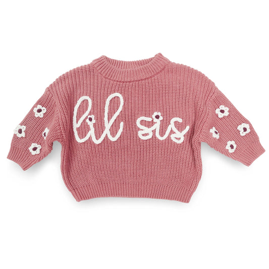 Big Sis Lil Sis Sweater - Big Sister Little Sister Matching Outfits Baby Girl Knit Sweater Fall Clothes