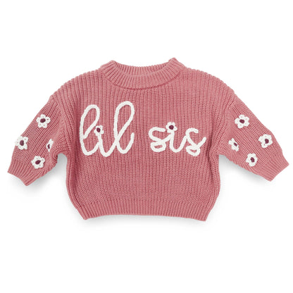 Big Sis Lil Sis Sweater - Big Sister Little Sister Matching Outfits Baby Girl Knit Sweater Fall Clothes