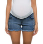 Foucome Women's Maternity Ripped Jean Shorts Summer Distressed Denim Shorts