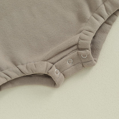 VISGOGO Newborn Infant Baby Boy Girls Oversized Romper Little Dude Sweater Onesie Coming Home Outfit Neutral Clothes