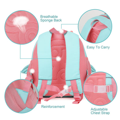 Toddler Backpack for 1-3 Year Old Girls & Boys Waterproof 3D Animal Cartoon Rabbit Design Kids Travel Backpack Lightweight Preschool Daycare Bag with Adjustable Straps(Little White Rabbit)