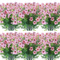 12 Bundles Artificial Flowers Outdoor UV Resistant Fake Plastic Plants Indoor Outside Hanging Plants Garden Porch Window Box Home Wedding Farmhouse Festive Shrub Decor (Pink)