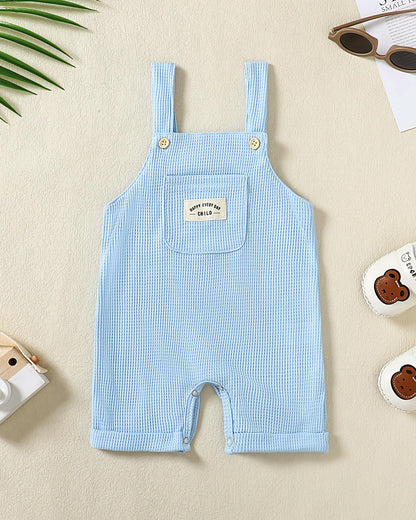 ZOEREA Toddler Baby Boys Clothes Summer Outfit Stripe T-Shirt and Shortall Romper Set Cute Jumpsuit Solid Color 6M-4T