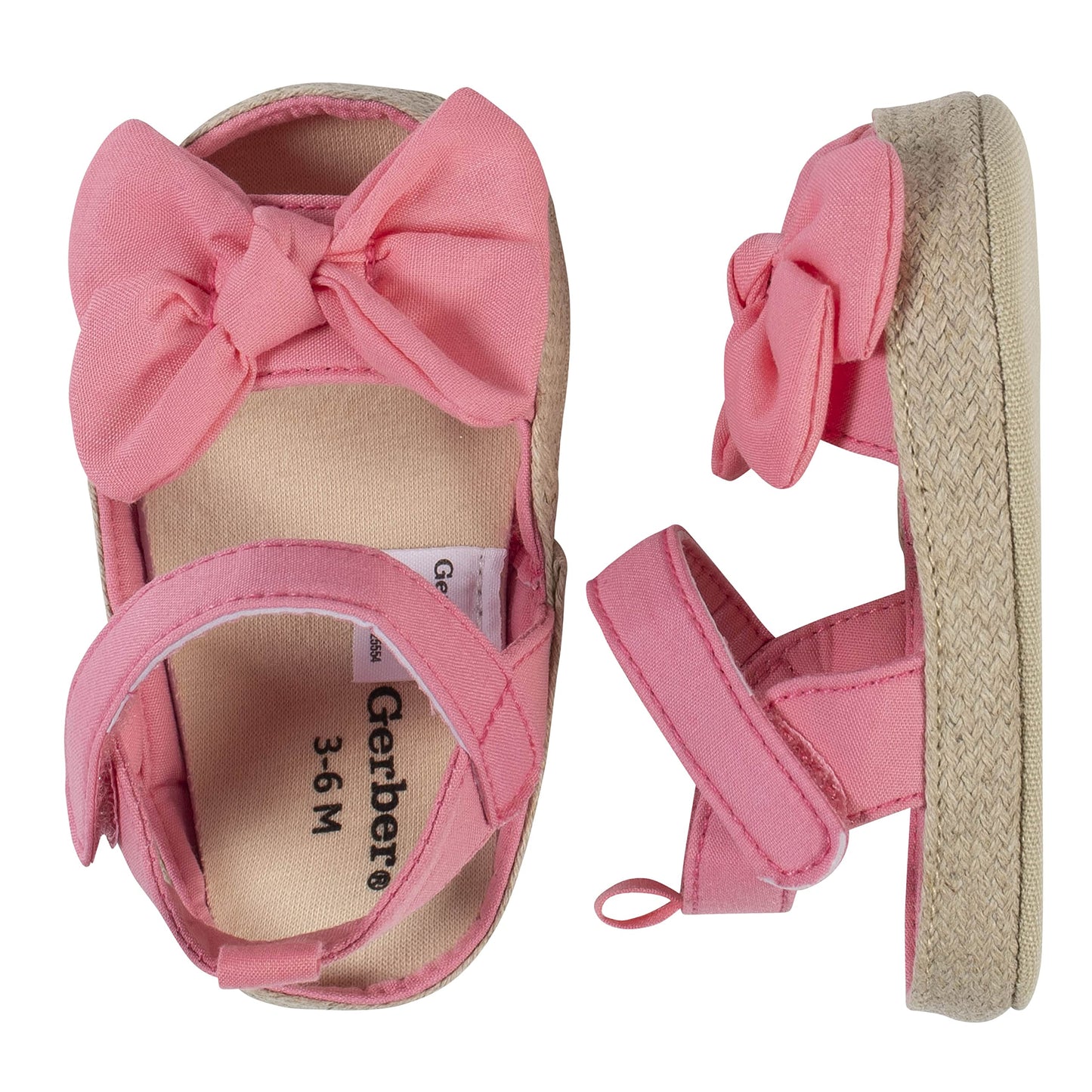 Gerber Baby-Girl's Espadrille Sandal Crib Shoe