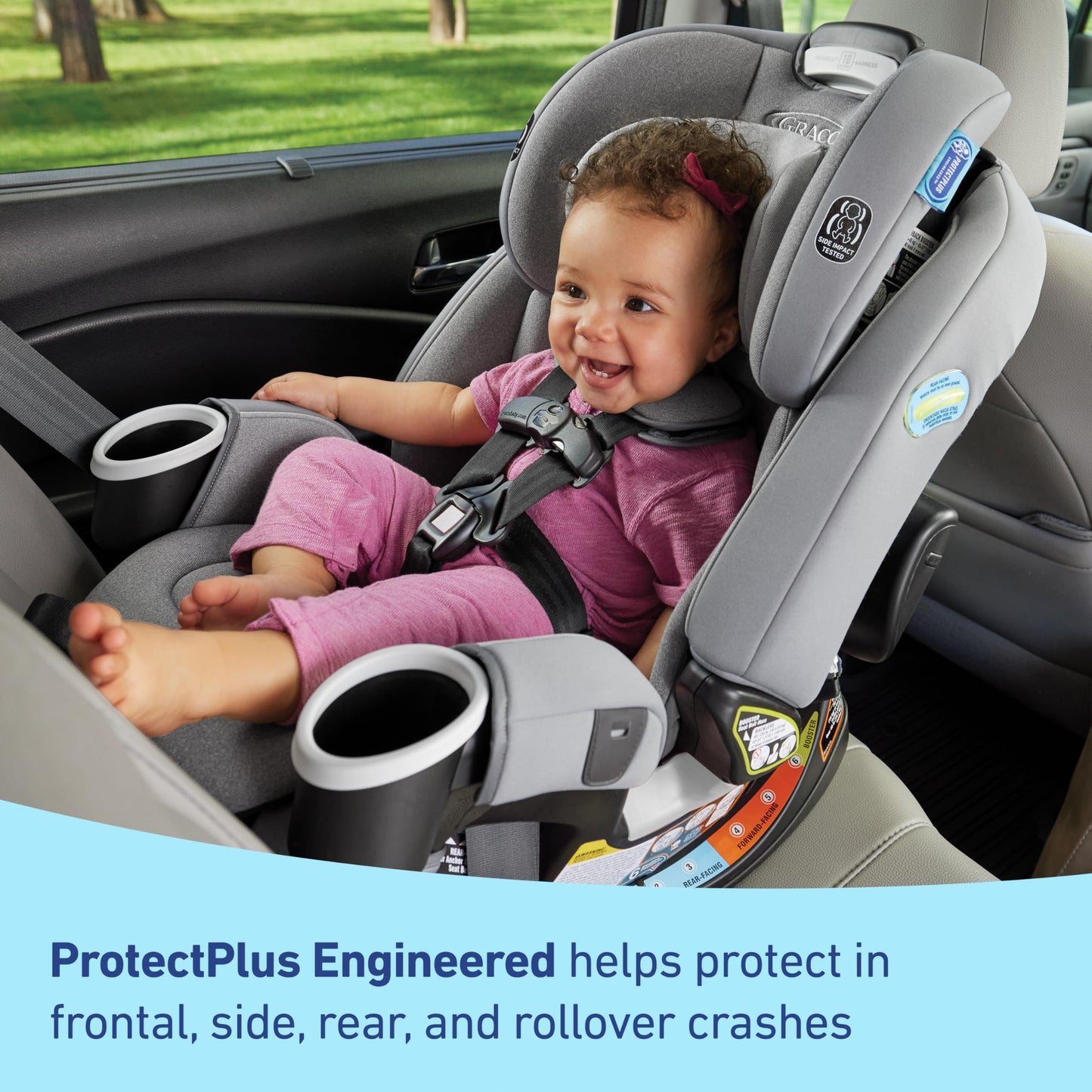 Graco 4Ever DLX 4-in-1 Car Seat, Maven | Infant to Toddler Car Seat, with 10 Years of Use | Rear-Facing, Forward-Facing and Booster Modes | Safe, Comfortable and Convenient