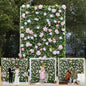 Artificial Luxury‌ Flower Wall Panels, Gorgeous 3D Silk Floral Backdrop for Wedding, Baby Show, Party and Home Decor, Quick Assembly/Storage, Eco ＆ Pet Friendly, 2 pcs, Each Panel 2*8 ft.