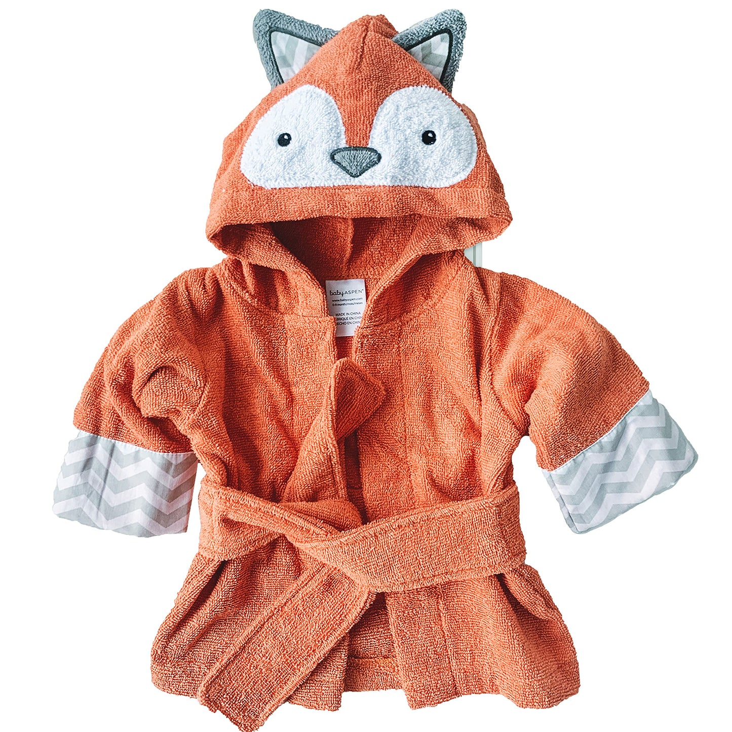 Baby Aspen "Utterly Adorable Cow Hooded Towel/Baby Robe, 0-9 Months