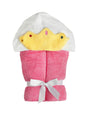 Hooded Baby Towel for Kids 2-8 | Large 100% Cotton Baby Towel for Girls | Cute Flower Bath Towels for Babies and Toddlers with Pink Petals