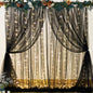 White Tulle Backdrop Curtain with Lights String for Parites 10×8ft Sheer Backdrop Curtains White Curtain Backdrop for Wedding Baby Shower Birthday Party Photo Shoot Decorations(2 Panels 10ft×8ft)