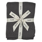 Knitted Organic Cotton Baby Blanket- Swaddle Blanket, 30" x 40" Soft Receiving Blanket for Newborn (Mochachino)